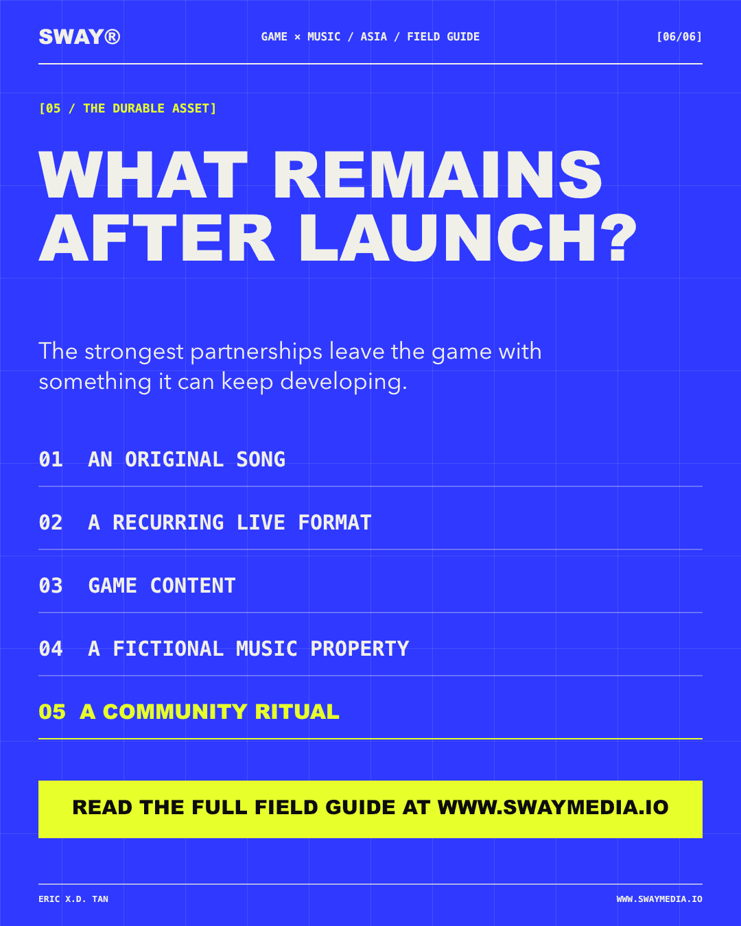 Five durable assets a game music partnership can leave after launch